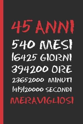 Book cover for 45 Anni Meravigliosi