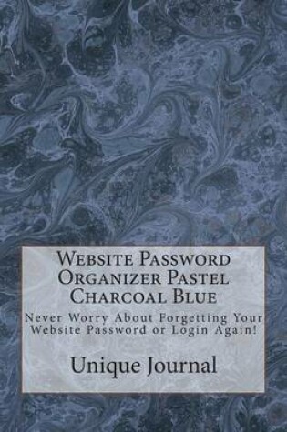 Cover of Website Password Organizer Pastel Charcoal Blue