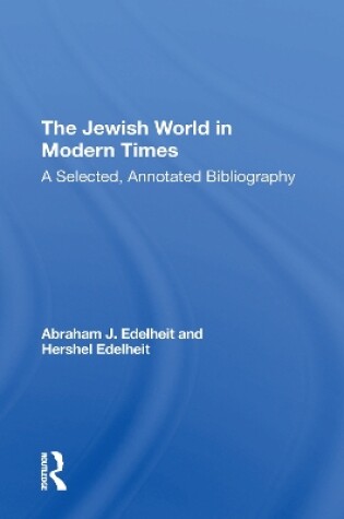 Cover of The Jewish World in Modern Times