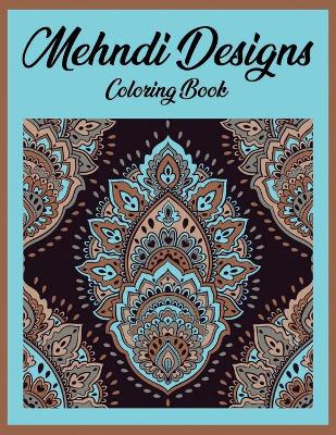 Book cover for Mehndi designs coloring book