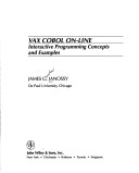 Book cover for Vax Cobol On-line