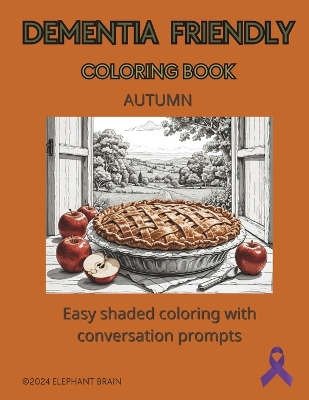 Book cover for Dementia Coloring Book - Autumn