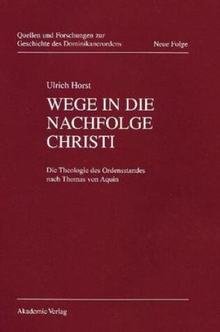 Cover of Wege in Die Nachfolge Christi