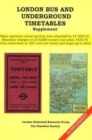 Cover of London Bus & Underground Timetables Supplement