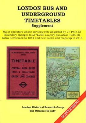 Book cover for London Bus & Underground Timetables Supplement