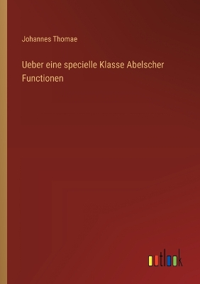 Book cover for Ueber eine specielle Klasse Abelscher Functionen