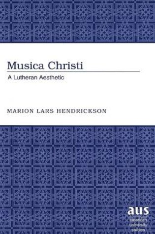 Cover of Musica Christi