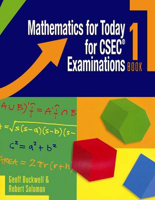 Book cover for CXC Maths for Today Book 1