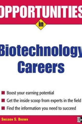 Cover of Opportunities in Biotech Careers