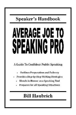 Cover of Average Joe to Speaking Pro
