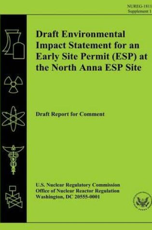 Cover of Draft Environmental Impact Statement for an Early Site Permit (ESP) at the North Anna ESP Site