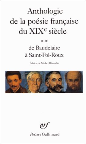 Book cover for Anthologie de la poesie franccaise du XIXe siecle vol.2