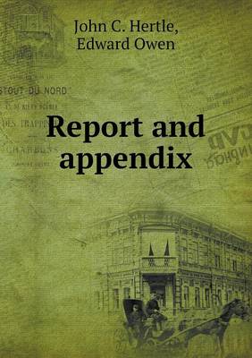 Book cover for Report and appendix