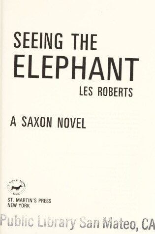 Cover of Seeing the Elephant