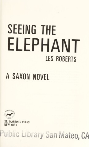 Book cover for Seeing the Elephant