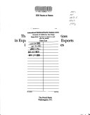 Cover of The Role of Support Services in Expanding Manufactured Exports in Developing Countries