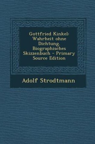 Cover of Gottfried Kinkel