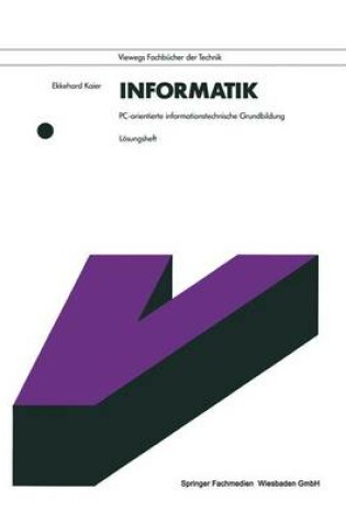 Cover of Informatik. Pc-Orientierte Informationstechnische Grundbildung