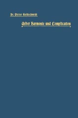 Cover of Ueber Harmonie Und Complication