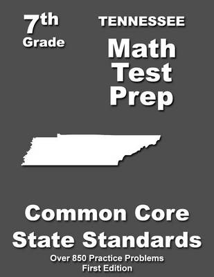 Book cover for Tennessee 7th Grade Math Test Prep