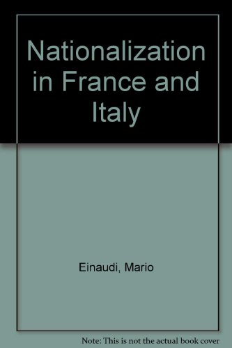 Book cover for Nationalization in France and Italy