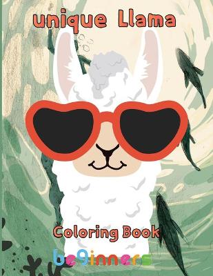 Book cover for unique Llama Coloring Book beginners