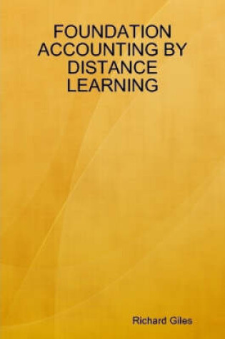 Cover of Foundation Accounting by Distance Learning