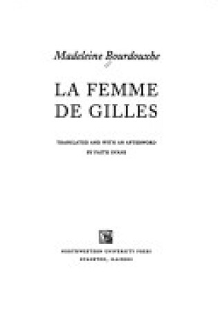 Cover of La Femme De Gilles