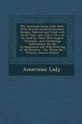 Cover of The American Home Cook Book