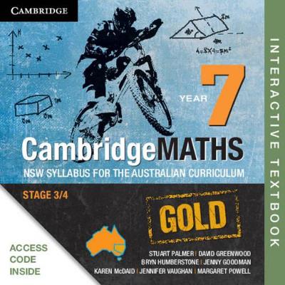 Book cover for CambridgeMATHS GOLD NSW Syllabus for the Australian Curriculum Year 7 Digital Card