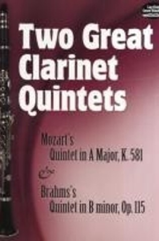 Cover of Two Great Clarinet Quintets