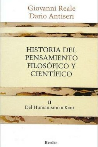 Cover of Historia del Pensamiento Filosofico y Cientifico - Vol 2