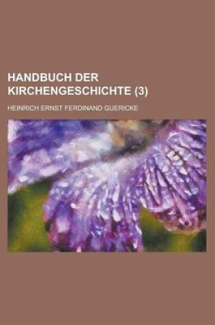 Cover of Handbuch Der Kirchengeschichte (3 )