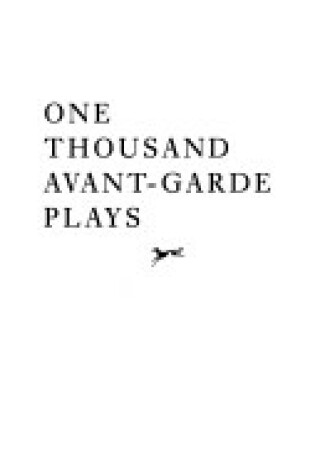 Cover of One Thousand Avant-Garde Plays
