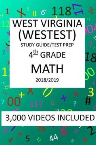 Cover of 4th Grade WEST VIRGINIA WESTEST TEST, 2019 MATH, Test Prep