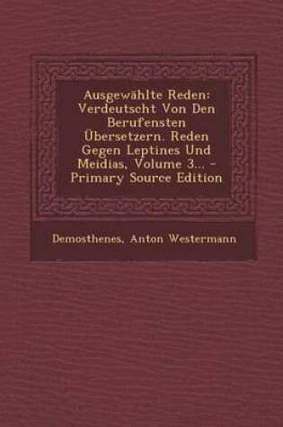 Cover of Ausgewahlte Reden