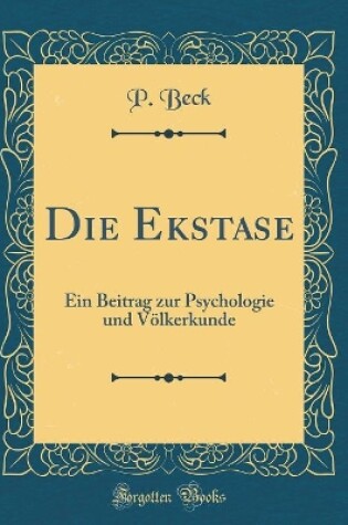 Cover of Die Ekstase