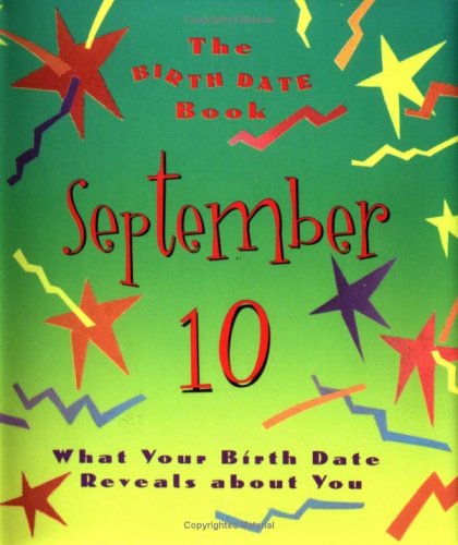 Book cover for The Birth Date Book September 10