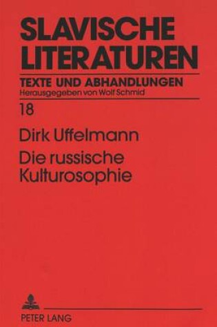 Cover of Die Russische Kulturosophie