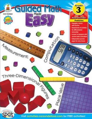 Book cover for Guided Math Made Easy, Grade 3