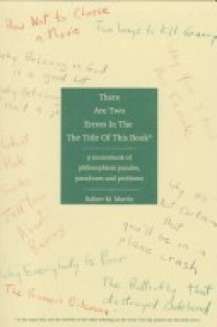 Cover of There Are Two Errors in the