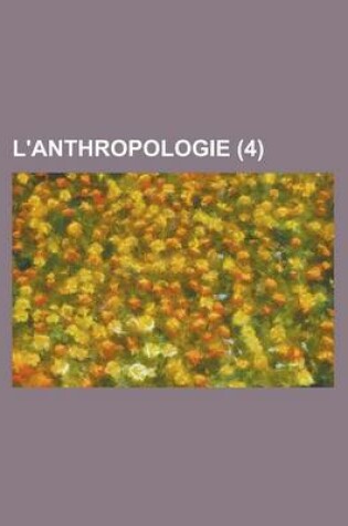 Cover of L'Anthropologie (4)