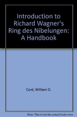 Cover of Introduction to Richard Wagner's "Ring des Nibelungen"