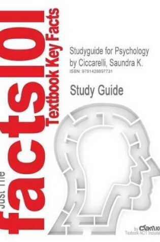 Cover of Studyguide for Psychology by Ciccarelli, Saundra K., ISBN 9780132198622