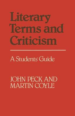 Cover of Literary Terms and Criticism