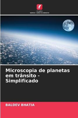 Book cover for Microscopia de planetas em trânsito - Simplificado