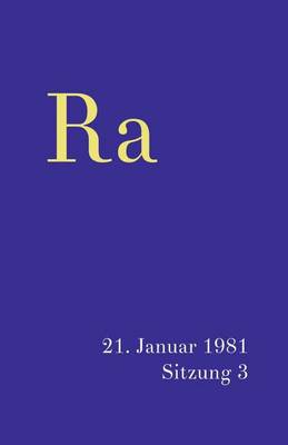 Book cover for Ra 21. Januar 1981