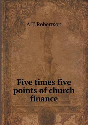 Book cover for Five times five points of church finance