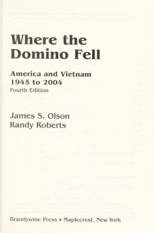 Cover of Where the Domino Fell