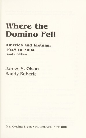 Book cover for Where the Domino Fell